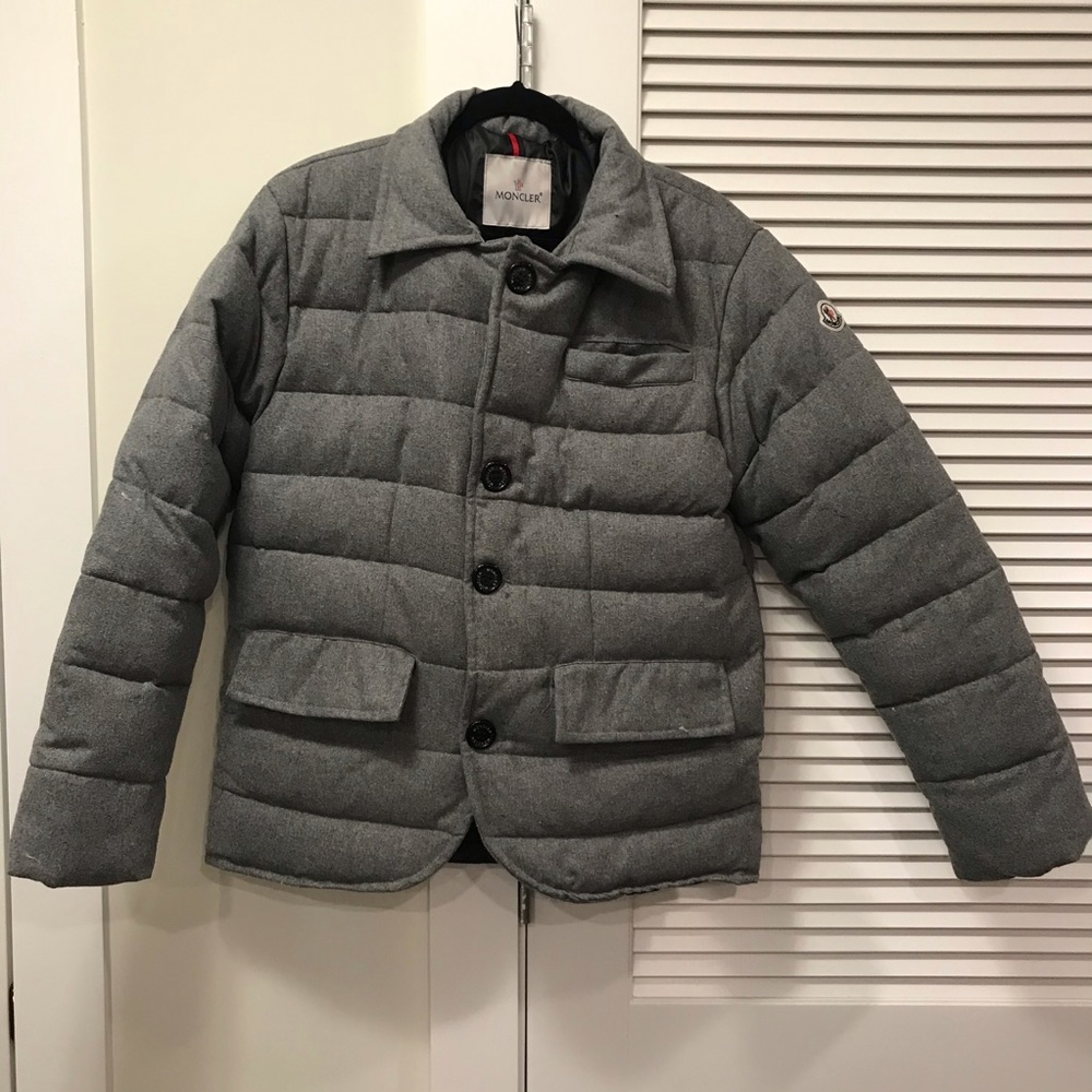 Moncler Gray Men’s Down Jacket Sz 2 NWOT